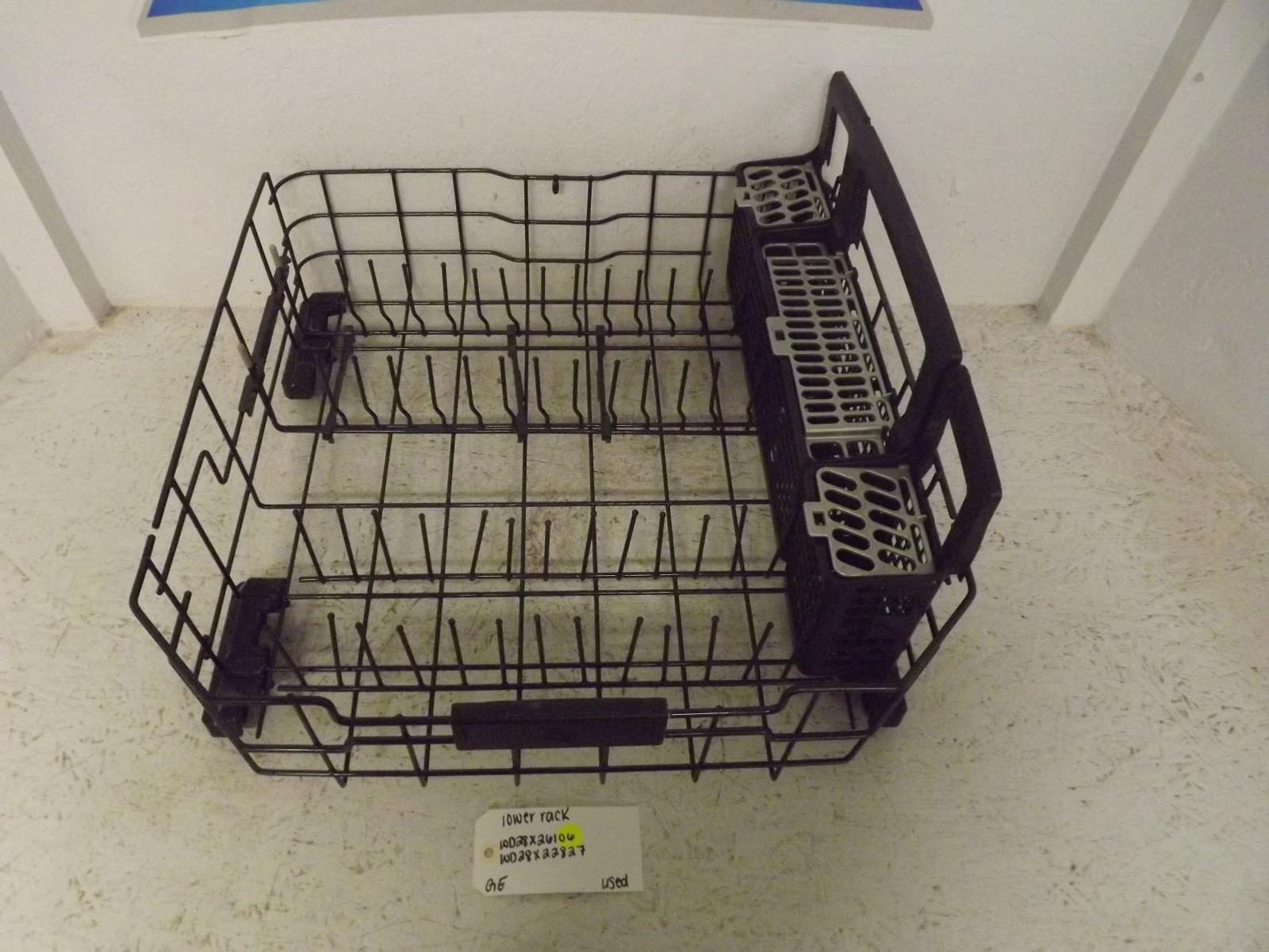 GE Dishwasher WD28X26106 WD28X22827 Lower Rack Used GE Dishwasher WD28X26106 WD28X22827 Lower Rack Used